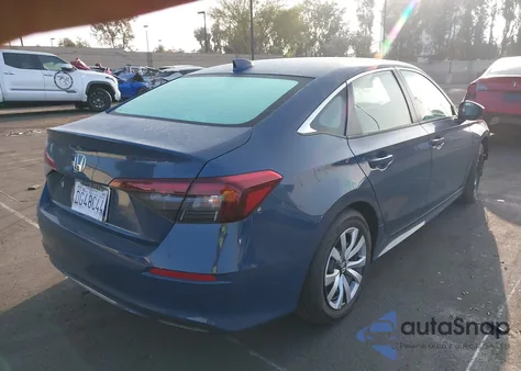 2025 Honda Civic Lx from USA, damaged, VIN 2HGFE2F27SH595090